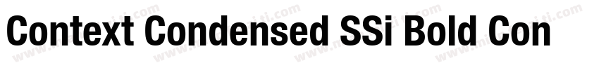 Context Condensed SSi Bold Condensed Italic字体转换